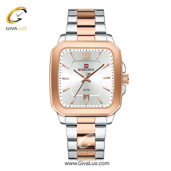 ساعت مچی اورجینال مردانه ناوی فورس|Naviforce|نوی فورس|نیوی فورس نقره ای-رزگلد | نقره ای-رزگلد| نقره ای| کد رفرنس NF9239 S/W/RG